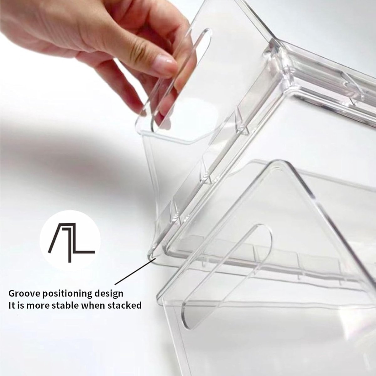 Koffiepads Houder - Koffiecup Organizer - Keuken Organiseren - Stapelbaar Transparant Ontwerp - 32.6 x 15 x 11.5 cm - Transparant