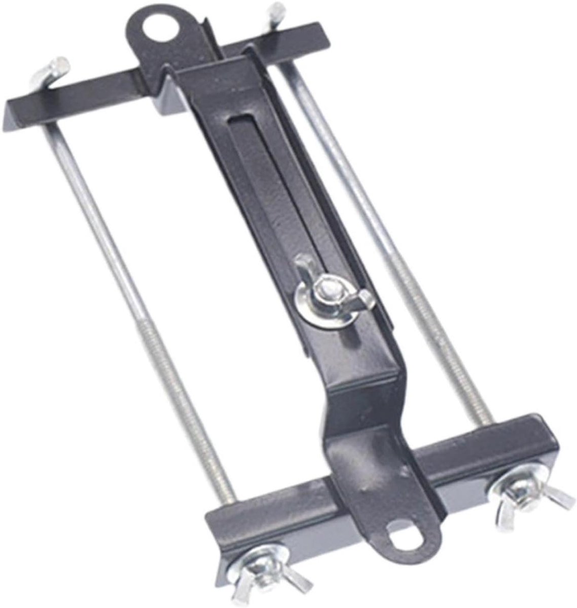 Accuhouder - Batterij Bevestiging - Voertuig Stabiliteit - IJzeren Constructie - 190 mm Lengte - Zwart