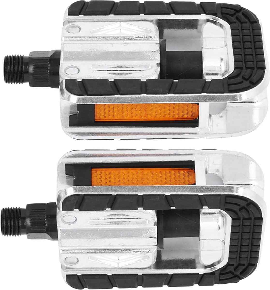 Fiets Vouwpedalen - Antislip Pedalen - Ruimtebesparend Fietsen - Nachtreflecterende Plaat - 14 mm Draad - Zwart