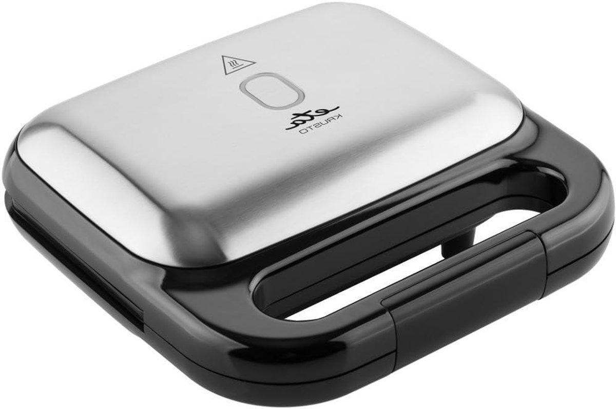 Sandwichmaker - Tosti apparaat - Snacks Maken - Antiaanbakplaten - 2 sandwiches - Zwart RVS