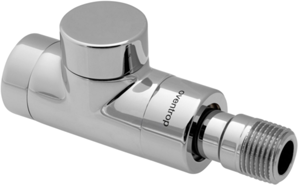 OVENTROP Retourkoppeling Combi E doorlaat DN 15, PN 10, wit gepoedercoat, 1167062