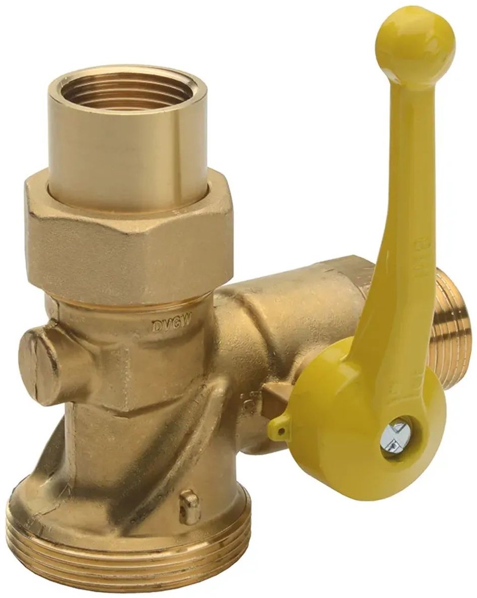 Seppelfricke SEPP Gas hoekkogelkraan voor enkelvoudige meter a/i R1"xRp1" (DN25) Type 5220, 0004047