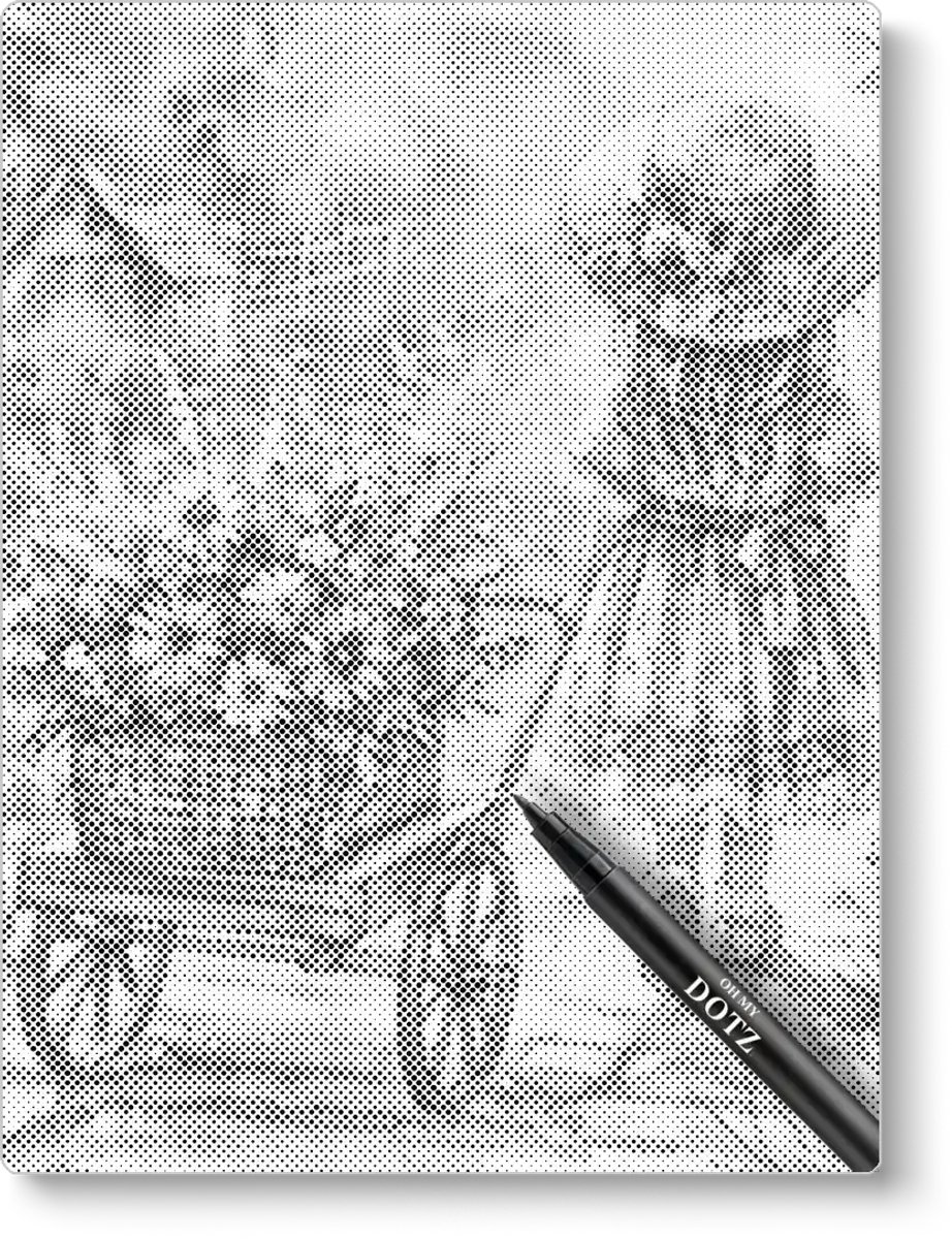 Meisje Met Bloemenkar | Dot painting | 30x40cm | Dot painting | Oh My Dotz | Dots stippen | Diamond painting & Schilderen op nummer alternatief | Happy hobby
