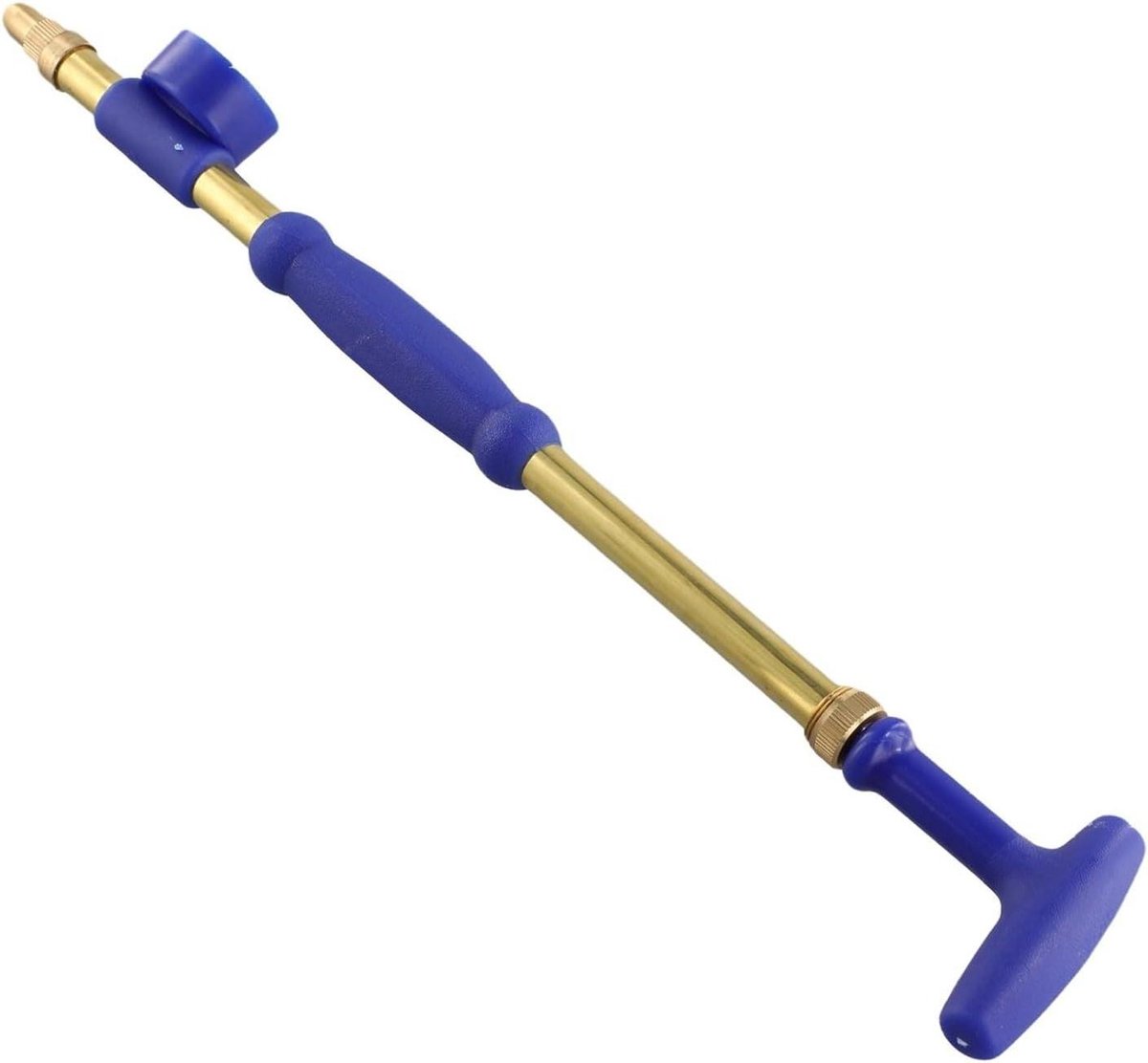 Handsproeier Dubbele Kop - Flessensproeier Tuinsproeier - Planten Water Geven - Verstelbare Koperen Pomp - 36 cm - Blauw