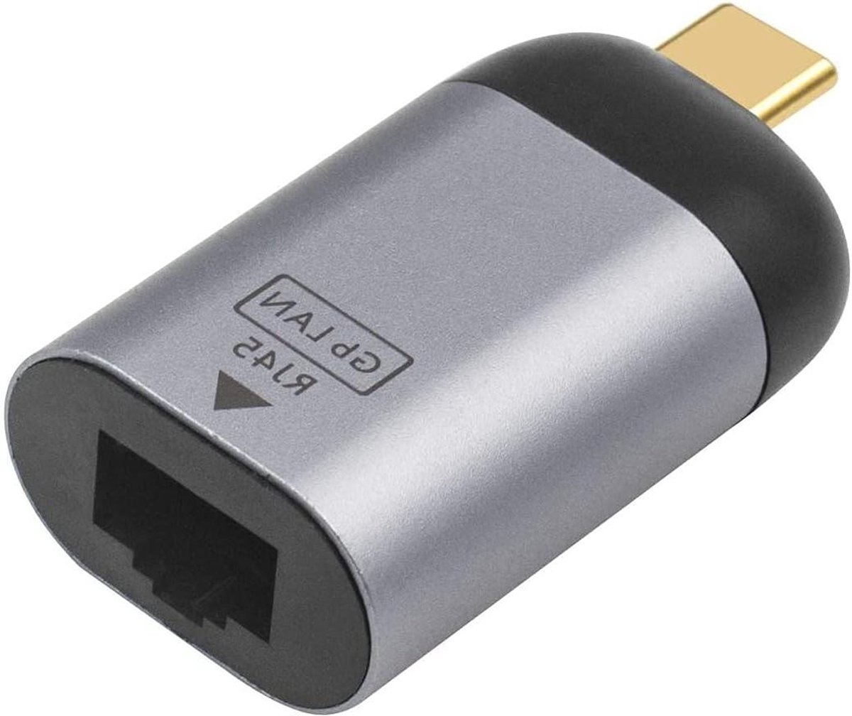 Netwerk Adapter - USB C naar LAN - Sneller Internet - Gigabit Snelheid - 1000 Mbps - Zwart
