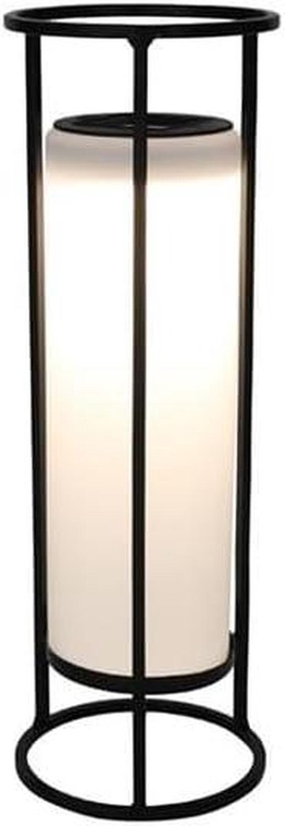 Solar Lantaarn - Buitenlamp LED - Tuin Verlichten - Automatisch Aan - Ø13x38cm - Zwart