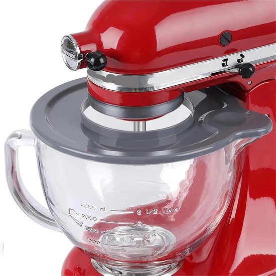Komafdekking Mixer - Spatdeksel Mixer - Morsen Voorkomen - Geleidelijke Ingrediëntentoevoer - 10 x 10 x 10 cm - Transparant — afbeelding 3