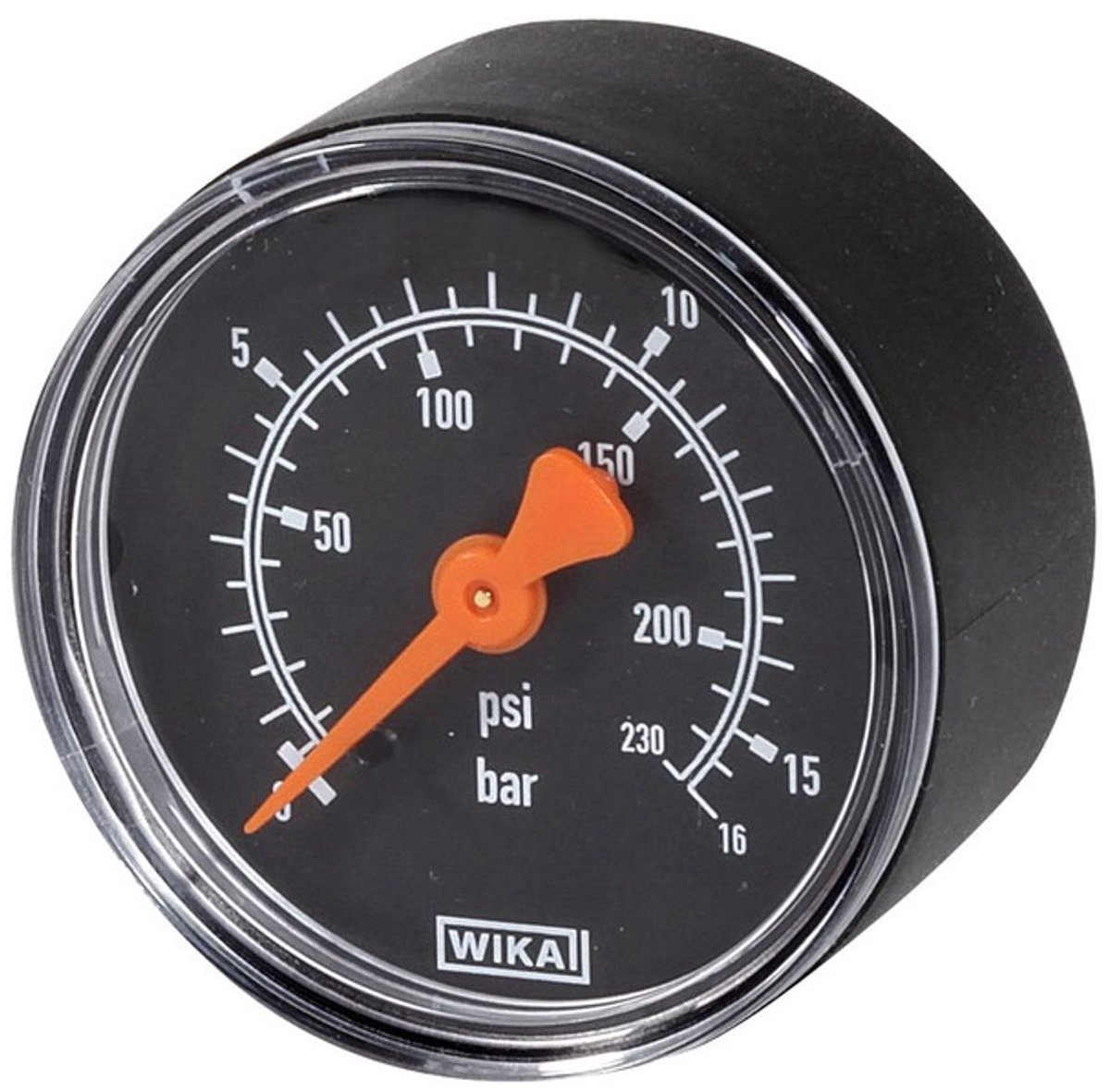 Resideo Manometer M74CS G 1/4, 50mm, achter, schaalverdeling 0-16bar, M74CS-A16