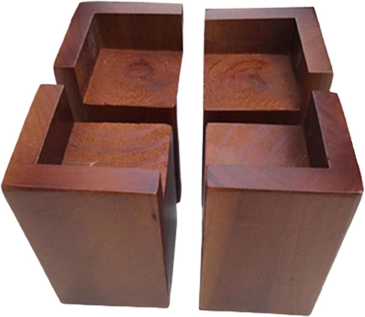 Olifantenpoten Meubels - Verhogers Bed Bank - Meubels Verhogen - Massief Hout - 17 x 18 x 13 cm
