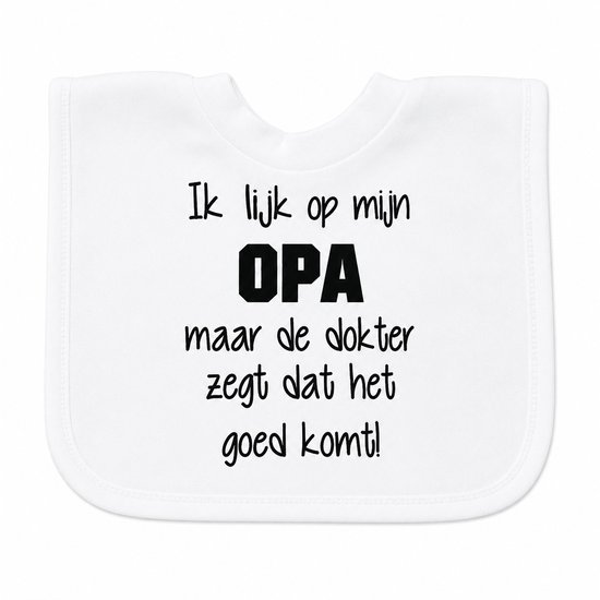 Baby dokter slabbetje cadeau tekst opa zwangerschap bekendmaking aankondiging voor de liefste aanstaande geboorte gaat worden jullie worden zwangerschapsaankondiging eerste vaderdag van NedZed — afbeelding 2