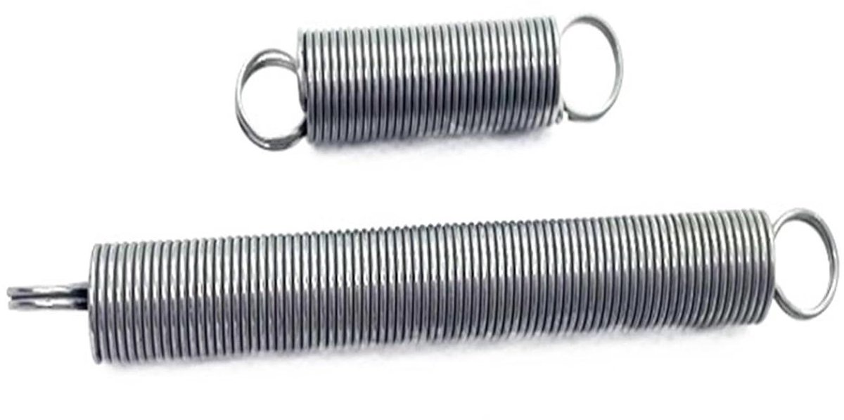 Trekveren met haak - Verlengkabel spoel - Mechanische toepassingen - Constante prestaties - 120 mm 2 stuks - Roestvrij staal