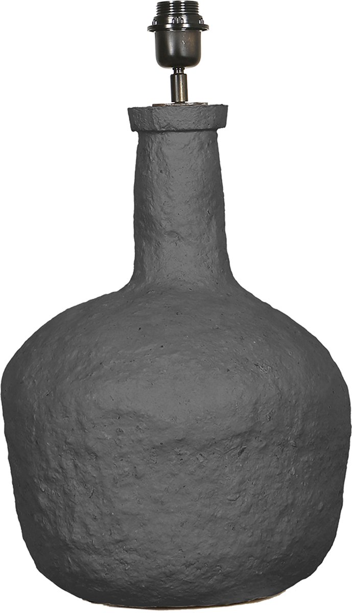 By Mooss - Tafellamp - Papier Maché - Zwart - 43 cm - Tafellampvoet - Design Lamp - Sfeerverlichting - Woonkamer