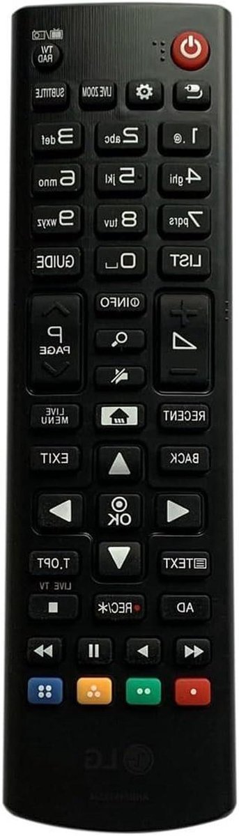 Afstandsbediening - Universele bediening - TV bedienen - Klaar voor gebruik - 10 Meter bereik - Zwart