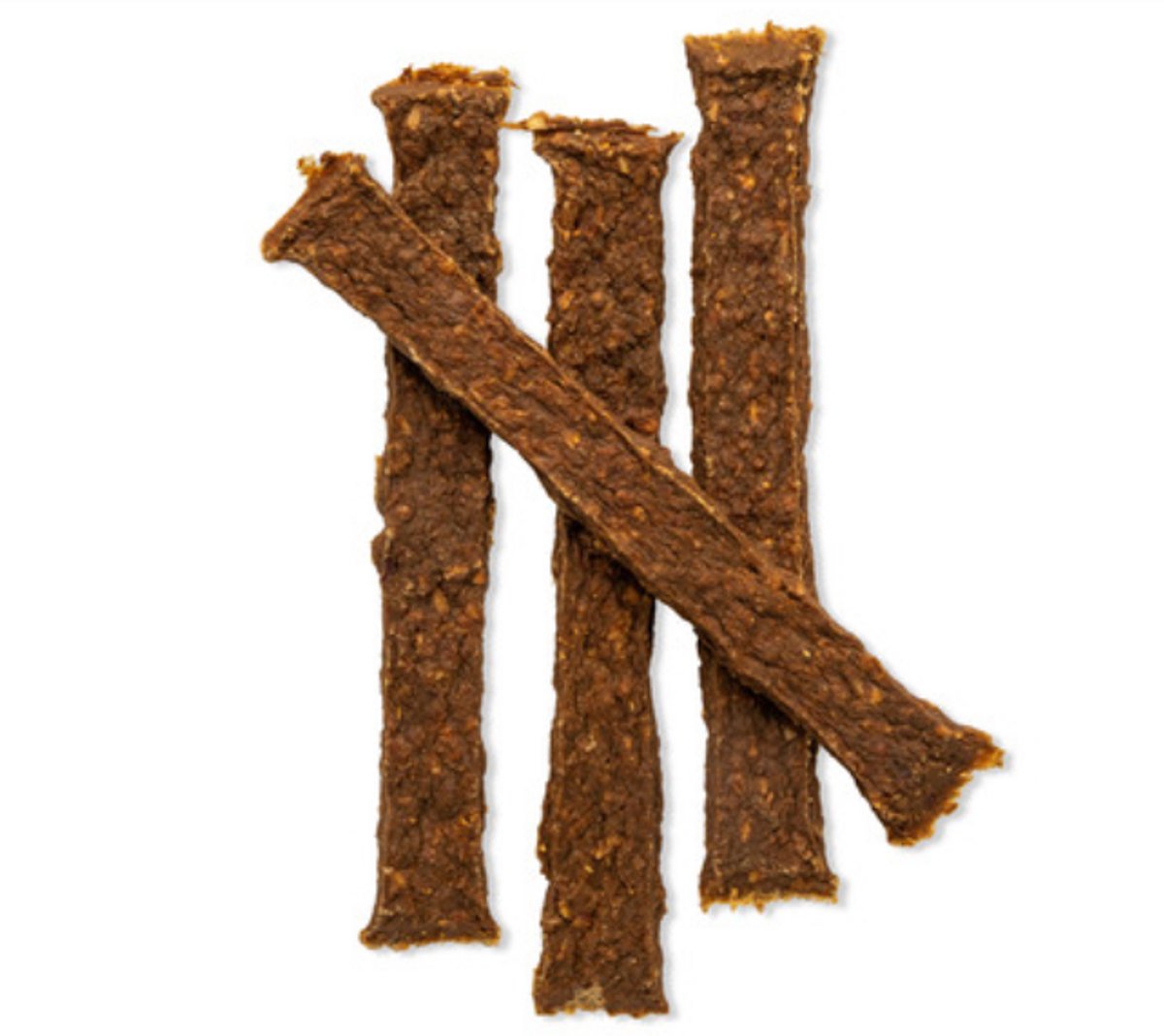Premium Vleesstrips van Konijn (250gr) – 19cm – Hypoallergene Hondensnack – Graanvrij & Glutenvrij – Zachte Vleesrepen