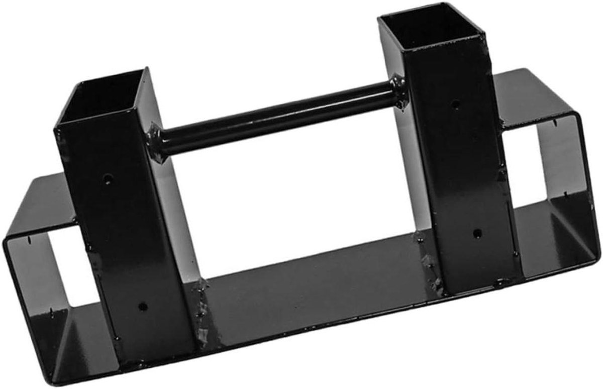 Houtopslag Rek - Brandhout Houder - Openhaard Gebruik - Beschermt Tegen Vocht - 33 x 10 x 15 cm - Zwart