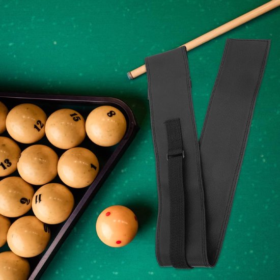 Biljartkeutas - Keuhoes - Biljart Spelen - Zachte Gevoerde Bescherming - 113 cm - Zwart Paars — afbeelding 2