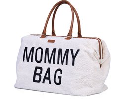 Childhome - Mommy Bag® Verzorgingstas - Teddy Ecru - Ruim & Waterafstotende Luiertas - 55x30x40cm