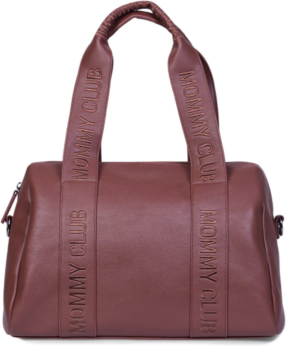 Childhome Mommy Bag Verzorgingstas – Signature Bruin – Luiertas – Inclusief Verzorgingsmatje & Draagriem