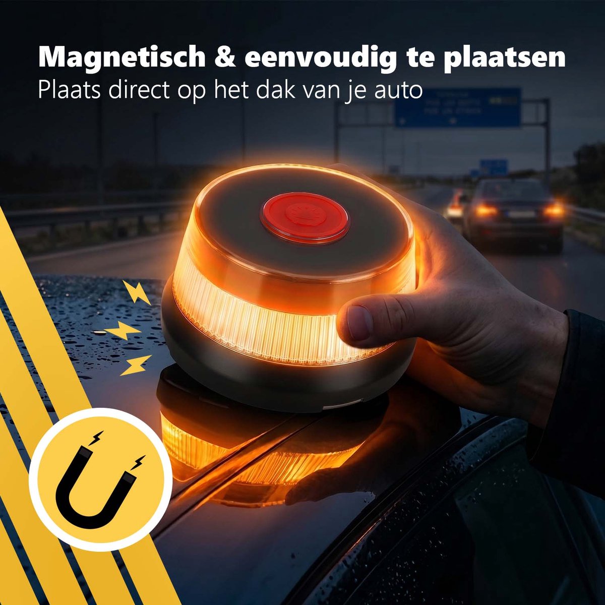 PROKING V16 alarmlicht Spanje – DGT 3.0 gecertificeerd – GPS & eSIM – Verplicht vanaf 2026 – V16 noodlamp auto – Gevarendriehoek vervanger Spanje – foto 6