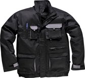 Portwest Contrast Jacket, Zwart/Grijs, Maat XXL