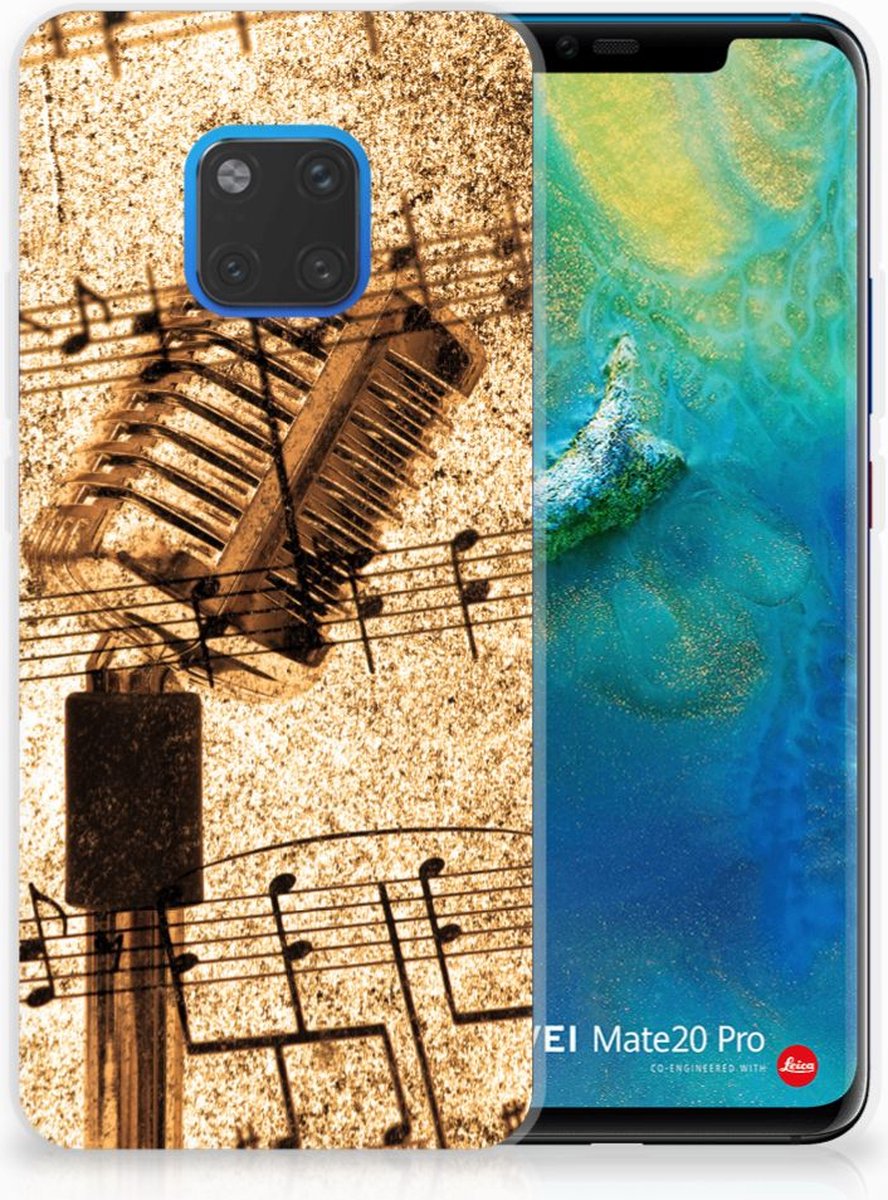 Huawei Mate 20 Pro Siliconen Hoesje met foto Bladmuziek