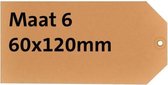Label hf2 nr6 60x120mm karton 200gr chamois | Doos a 1000 stuk