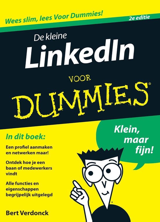 Cover van het boek 'De kleine LinkedIn voor Dummies' van Bert Verdonck