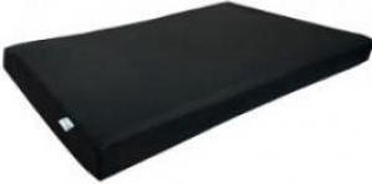 Topmast Orthopedisch HD Matras Kussen Hondenkussen Hondenmatras Orthopedisch leatherlook 90 x 125 x 10 cm - Zwart