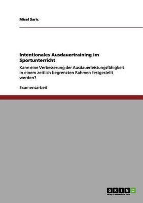 Intentionales Ausdauertraining im Sportunterricht - cover
