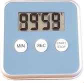 Kitchen Timer - Digitale Kookwekker Blauw - Met magneet en stand - Inclusief batterij