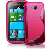 Comutter silicone case hoesje voor Samsung Ativ S I8750 roze