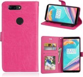 OnePlus 5  Portemonnee hoesje roze