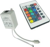 RGB LED IR Controller Afstandsbediening 24 knoppen Male RGB aansluiting - Met geheugeneffect