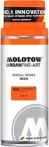 Molotow Urban Fine Art Acryl Spray: Neon Oranje - 400ml spuitbus voor canvas, plastic, metaal, hout etc.