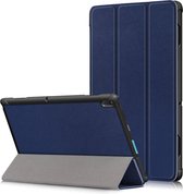 Tri-Fold Book Case - Geschikt voor Lenovo Tab E10 Hoesje - Blauw