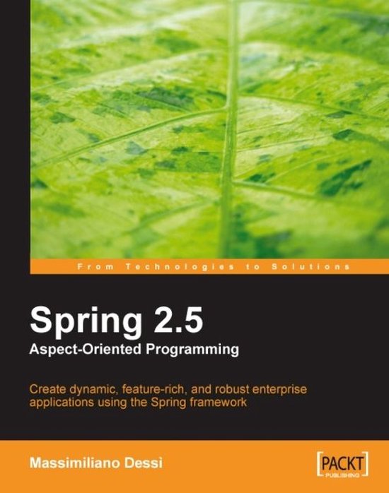 Spring 2.5 Aspect Oriented Programming - cover
