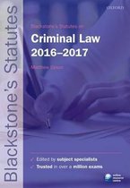 Blackstone's Statutes on Criminal Law 2016-2017