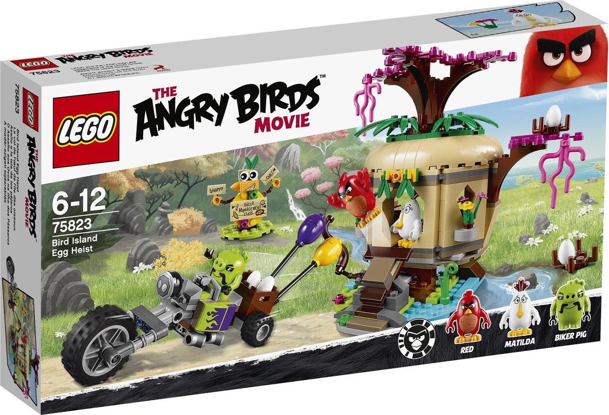 LEGO Angry Birds Bird Island Eierenroof - 75823 | bol.com