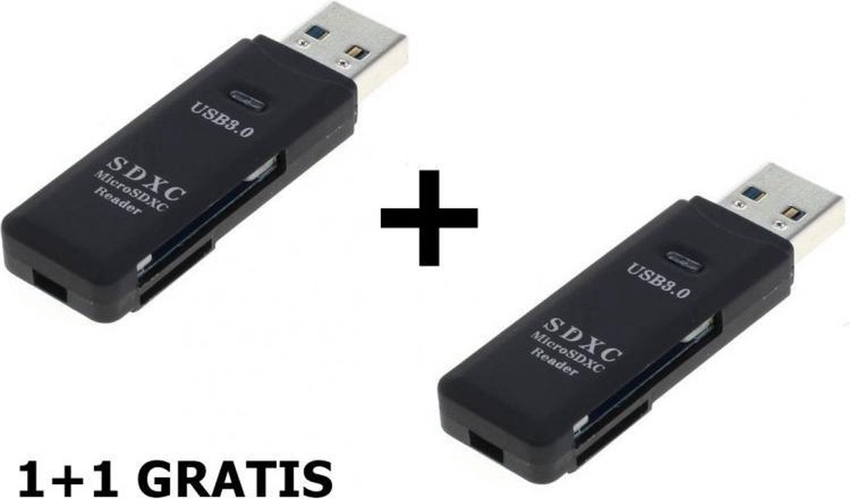 USB 3.0 kaartlezer stick voor SD en microSD-kaarten - OTB