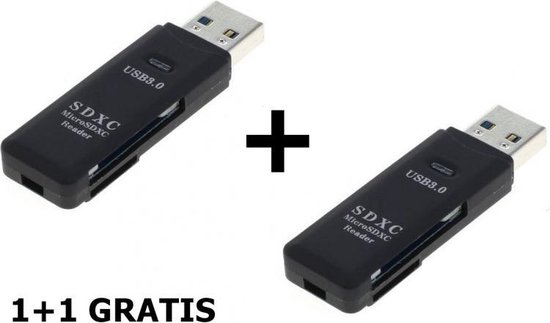 blauwe vinvis voetstuk schapen USB 3.0 kaartlezer stick voor SD en microSD-kaarten | bol.com
