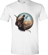 Assassin's Creed: Origins - Bayek Men T-Shirt - Wit - Maat XL