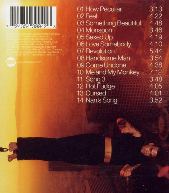Escapology, Robbie Williams CD (album) Muziek bol