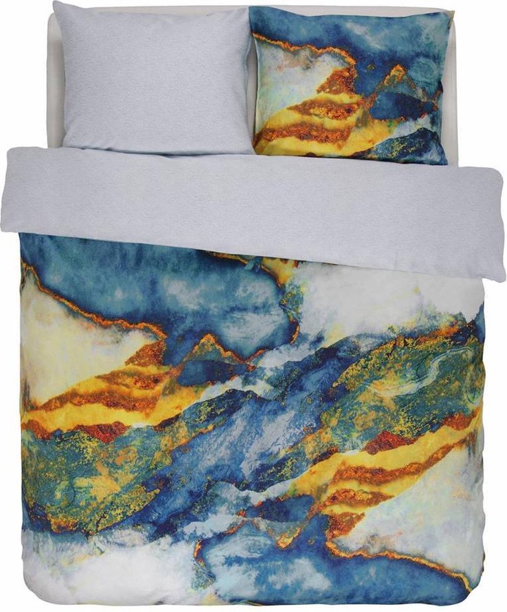 Essenza Banos Dekbedovertrek - Tweepersoons - 200x200/220 cm - Blue