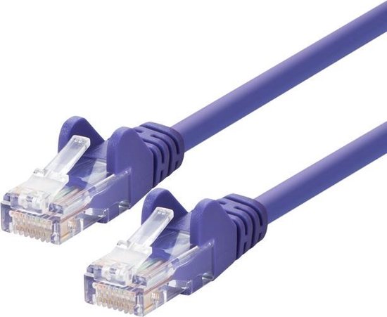 Câble réseau LOGON TCU55U0025P 2,5 m Cat5e U / UTP (UTP) Violet