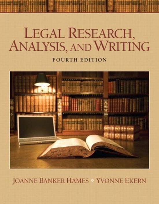 Legal Research, Analysis, And Writing - cover