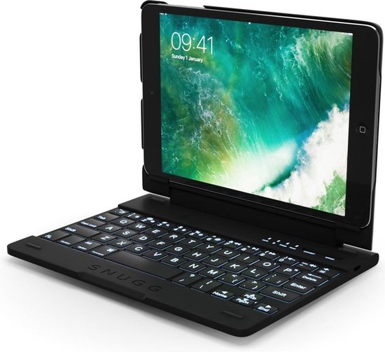 Snugg Apple iPad Mini backlit keyboard case zwart