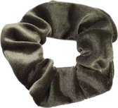 Kraagjeskopen.nl Scrunchie Velvet groen Haarelastiek Haaraccessoire - 1 stuk