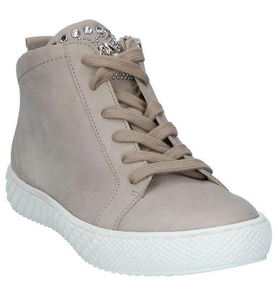 Gabor - 86425 - Sneaker hoog gekleed - Dames - Maat 42,5 - Taupe - 43 -Nubuk  Soft... | bol.com
