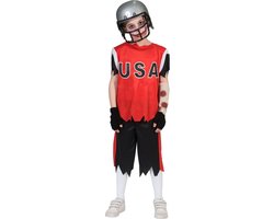Verkleedpak zombie American Football Jongen 140