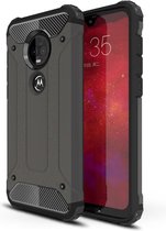 Motorola Moto G7 / G7 Plus Hoesje - Armor Hybrid - Bruin